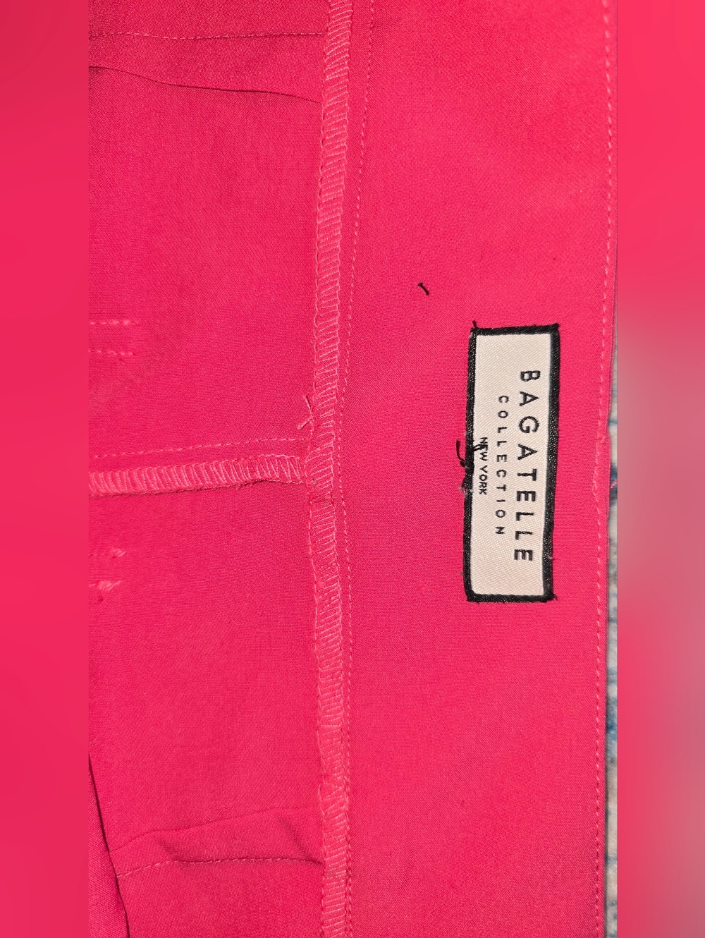 Bagatelle Hot Pink Palazzo Trousers High Rise Wide Leg-palazzo Fit Size Small - Picture 9 of 10